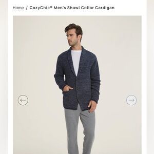 Barefoot Dreams CozyChic® Men's Shawl Collar Cardigan